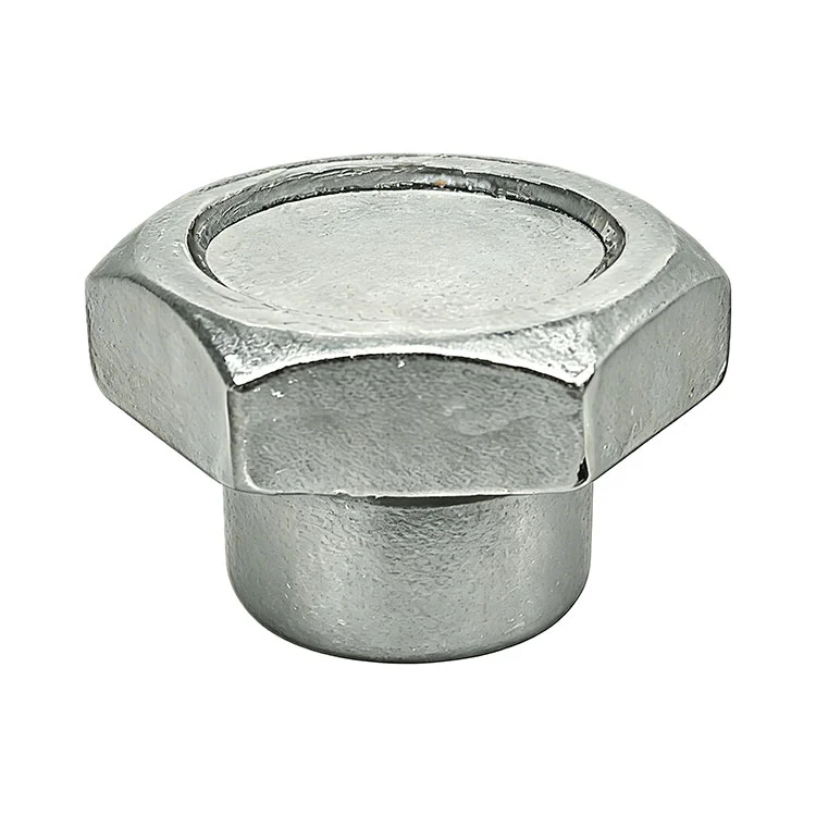 Steel Hex Coupling Nut With Flange For Industrial Threaded Fastener