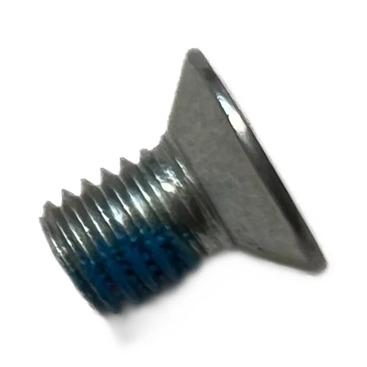 M5 Torx verzonken naaimachineschroef met blauwe nylon borgpatch